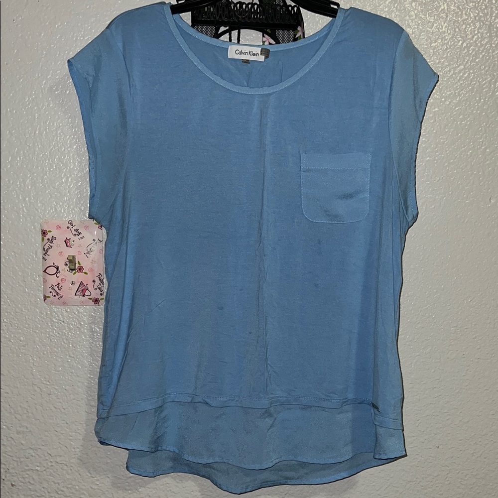 Calvin Klein Light Blue Blouse